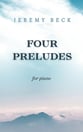 Four Preludes piano sheet music cover